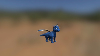 blue dragon - 3d model obert david vfxuser77 96ad0cb 3d print model - Mito3D