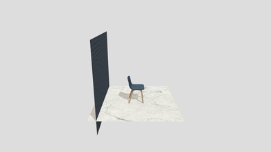 blue fabric chair - download free 3d model andynum 30f8d03 lesure living room 3d print model - Mito3D