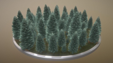 bleu sapin forêt tannenwald acheter royalties libre 3d modèle vis all 544006d arbres herbe main blender Wald 3dhaupt Bluetooth blue spruce fir forest blau 3d print model - Mito3D