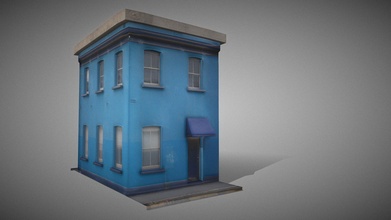 blue house - download free 3d model kaya1 9fd9770 3d print model - Mito3D