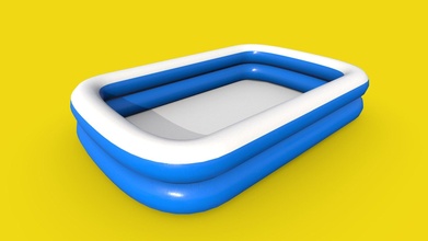 mavi yüzme şişme havuz low poly satın almak telif Bedava 3d model we3do giovanny 9a5d345 3d print model - Mito3D