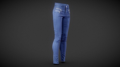 azul cremallera pantalones comprar realeza gratis 3d modelo poligonal miniaturas eee6d7e 3d print model - Mito3D