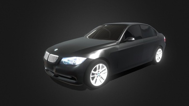 bmw 320i e90 low polly - download free 3d model rifdanzz 28f0bc2 5th generation 3 series sedan 4 doors great traffic etc your scene 3d print model - Mito3D
