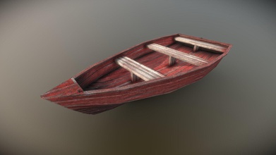 boat low poly realist - download free 3d model islide a7122ac reproduction gta v 340 verts 3d print model - Mito3D