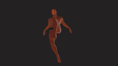 body man action pose - download free 3d model davidleonid 187badd 3d print model - Mito3D