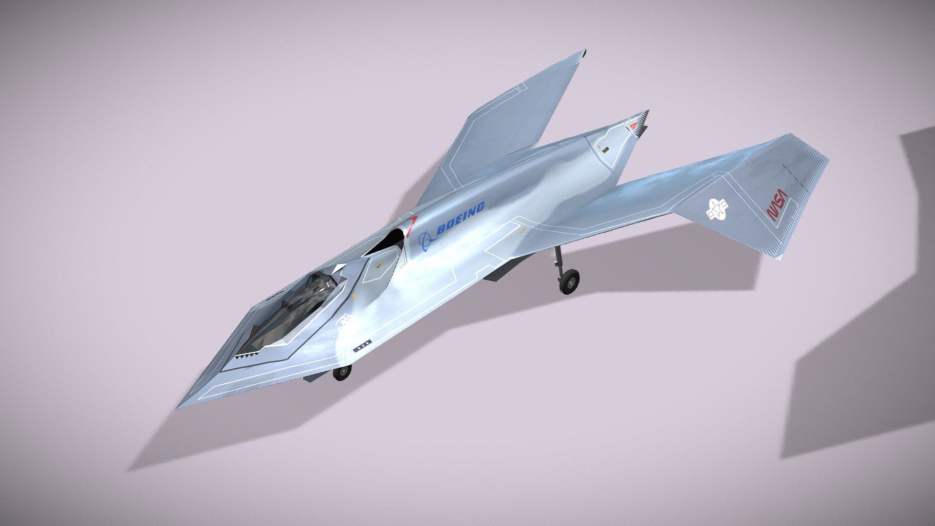 Boeing yf 118 kuş Av satın almak telif Bedava 3d model netrunner pl gizli uçak hayalet prototip jet Douglas Mcdonnell usnavy ses araç askeri Amerika Birleşik Devletleri 3D print model - Mito3D