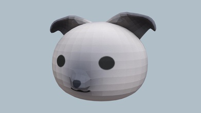bogey model commission 10 - 3d memorie 620dfd3 small dog plushy without fur shader made blender 28 type basic 3d print model - Mito3D
