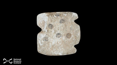 bone 'die' skara brae orkney - 3d model national museums scotland nationalmuseumsscotland 3196aae unusual artefact found during excavations neolithic settlement 19th century resembles die gaming piece but may also interpreted unfinished bead accession no nms xha 574 dimensions c20mm x 20mm 10mm materials date late c3200-2400 bc produced dr hugo anderson-whymark leverhulme trust funded project working stone making communities technology identity prehistoric directed prof mark edmonds university york 3d print model - Mito3D