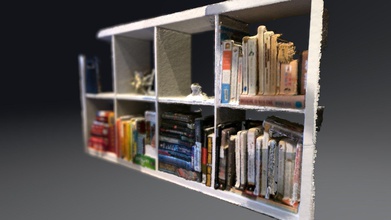 bookshelf - download grátis de modelo 3d aprilpolubiec f4eb872 digitalizado e editado scandy pro muitos livros jogos você pode citar 3d print model - Mito3D