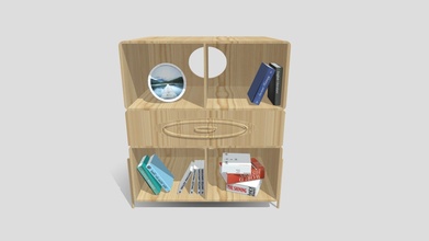 bookshelf - download free 3d model sihangl dec56d2 3d print model - Mito3D
