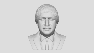 Boris Johnson buste 3d impression acheter royalties libre modèle réalité imprimée piotrkatanowski Obama jack Londres Nigel Angleterre politicien syndicat reine Royaume Donald célébrité uni L'Europe 3d print model - Mito3D