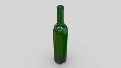 bouteille vert verre acheter royalties libre 3d modèle bys3c 820a96c 3d print model - Mito3D