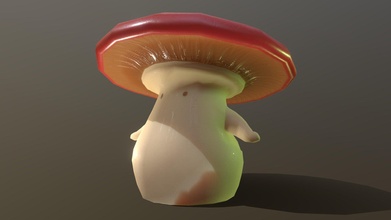 bouncy lill mushroom - buy royalty free 3d model jazzi crystol jazzicrystol 1d3f675 3d print model - Mito3D