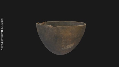bowl conical base - pg20001542 download free 3d model royal museums art history kmkg-mrah 7c6f8ba 3d print model - Mito3D