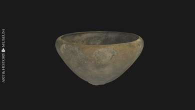bowl conical base receding rim - download free 3d model royal museums art history kmkg-mrah 57626ed argaric culture early-middle bronze age 2300-1600 bc inventory number pg20001475 find object museum s online catalog carmentis 3d print model - Mito3D
