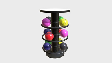 bowling table rack 1 - buy royalty free 3d model francescomilanese 64d3383 balls models 2 objects parented each one its own non overlapping uv layout map material pbr textures set production-ready materials provided package mostly quads yet some tris faces poles used fill flat circular surfaces bevel small no ngons meant game engines real-time apps vr virtual reality ar augmented long-shot renderings etc formats included 3ds fbx obj scenes studio max 2013 v-ray 360 blend 277 cycles meshes blender unwrapped uv-mapped polygonal only few 24642 vertices 25093 quad 49234 3d print model - Mito3D