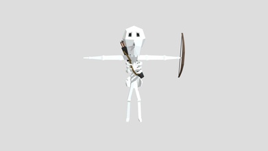 arquero esqueleto descargar gratis 3d modelo inteligente compartido 67c9355 3d print model - Mito3D