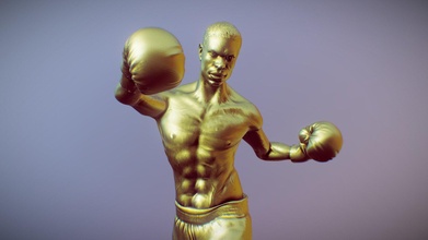 boxing champion kid pambele - 3d model mcpepa pepawuzhere ec3bf89 3d print model - Mito3D