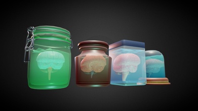 brains jar - download free 3d model alberto luviano albertoluviano 346b9d1 3d print model - Mito3D