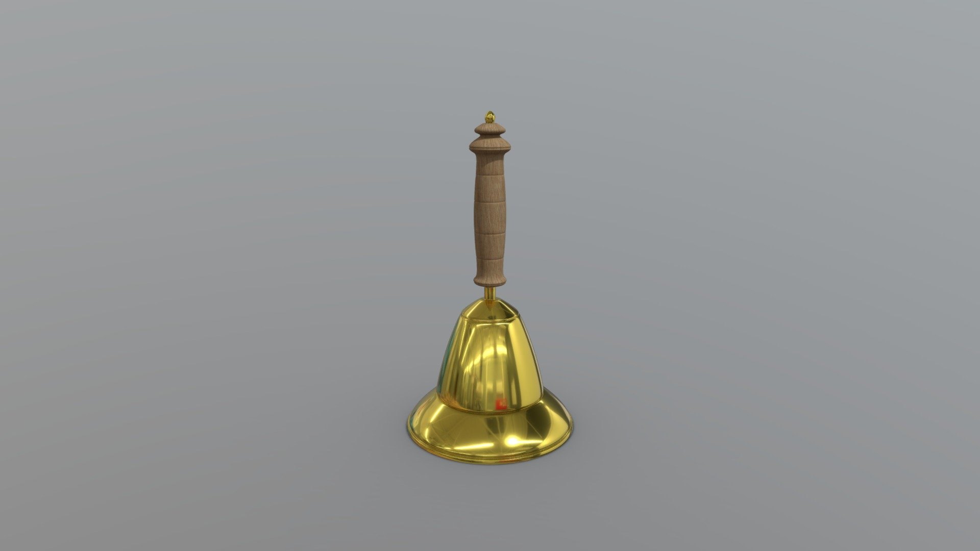 brass school bell wood handle - buy royalty free 3d model robertrestupambudi f1c4bf6 3D print model - Mito3D