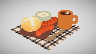 breakfast time - buy royalty free 3d model aiyensrina yenyensrina a092a0e hello my lowpoly food modelled blender also textured you can see work artstation https wwwartstationcom 3d print model - Mito3D