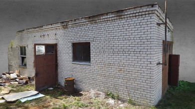 l'entrepôt de la brique - acheter des redevances gratuit modèle 3d urbain 3dscans davisandersons 24fcd86 vieux abandonnés style soviétique entrepôt ouvrir les portes fenêtres murs en briques blanches 3d print model - Mito3D