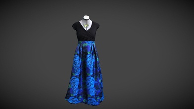 brocade dress - download free 3d model ryegrady f073826 created reality capture using photogrammetry 3d print model - Mito3D