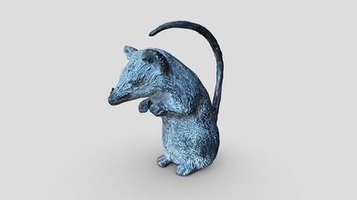 bronze mouse sculpture 1 - ldm download free 3d model edemaistre 117e003 3d print model - Mito3D