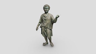 bronze statue camillus - pifuhd 3d model thomas flynn nebulousflynn 29023dd raw output running some famous historical art through multi-level pixel-aligned implicit function high-resolution human digitization university southern california facebook reality labs ai research tutorial acolyte currently held metropolitan museum new york 3d print model - Mito3D