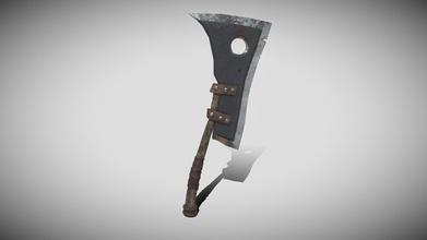 bruta cleaver - descargar gratis 3d modelo de shorriot a24cc3d sólo algunos machete como arma voluminosos criatura 3d print model - Mito3D