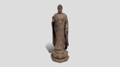 buddha statua ammide 3d modello mitohakuren 352cd16 3d print model - Mito3D