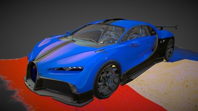 Bugatti Chiron iddia Tulex Sanat satın almak telif Bedava 3d model Cassiofernandes 819d08d 3d print model - Mito3D