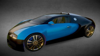 bugatti veyron - kaufen royalty free 3d Modell dorindorin stoicastoica 6abf951 pbr-Modell 3d print model - Mito3D
