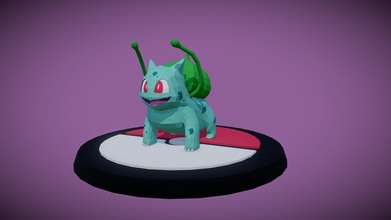 bulbasaur poly Télécharger libre 3d modèle Robyn robyn23 1cf8c6e 3d print model - Mito3D