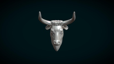 bull head - buy royalty free 3d model skazok 3f9316b 3d print model - Mito3D