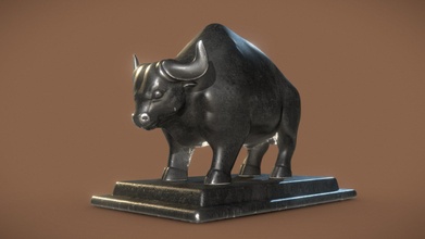 bull statue - buy royalty free 3d model ujwal chauhan xamplle 723c97f 3d print model - Mito3D