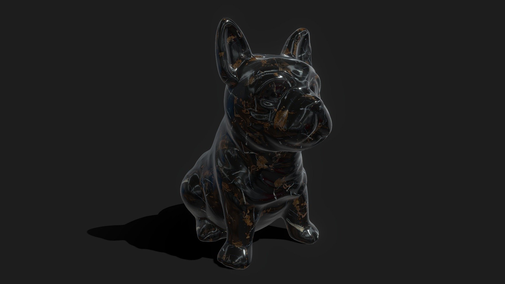 bulldog statue - buy royalty free 3d model ryan lewis revanhilts 9c6512f 3D print model - Mito3D