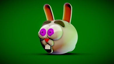 bunny cartoon character - 3d model bytehawk 40f5905 3d print model - Mito3D