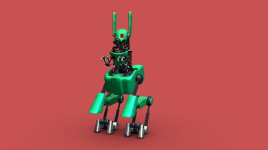 bunny robot - download free 3d model sofiemhoffmann 6ea3311 3d print model - Mito3D
