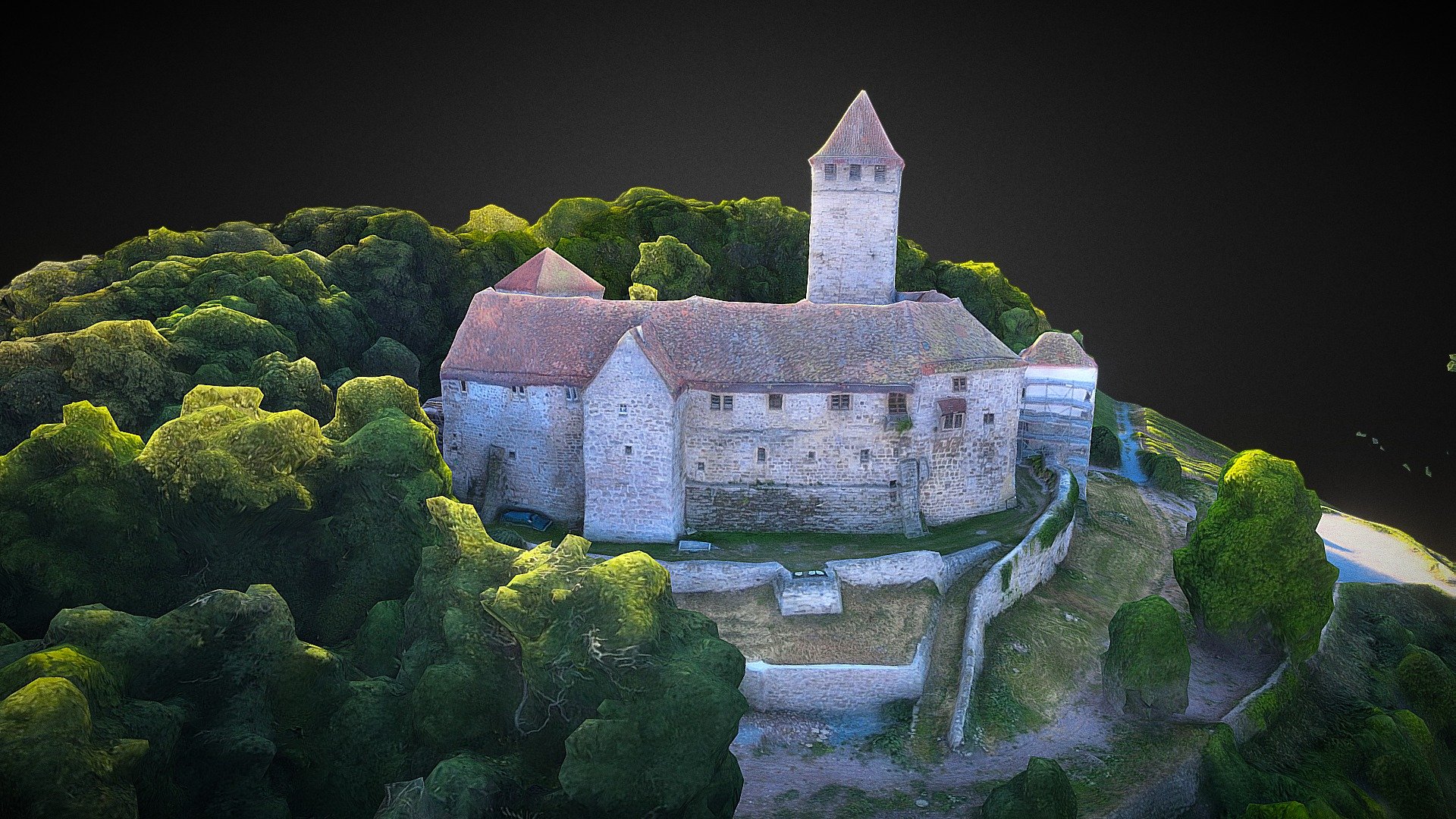 burg lichtenberg - acquistare royalty-free modello 3d p1337 f6b3c77 die ist eine h henburg auf der gemarkung oberstenfeld ber gemeinde im baden-w rttembergischen landkreis ludwigsburg gilt als wahrzeichen des bottwartales besterhaltenen stauferzeitlichen burgen deutschlands sie bewohnt beherbergt ein nur zu besonderen anl ssen ge ffnetes ristorante quelle https dewikipediaorg wiki 3D print model - Mito3D