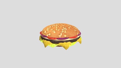 Burger 3d modèle Rajosami d091b3f 3d print model - Mito3D