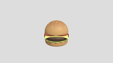Burger acheter royalties libre 3d modèle + edplus 29d8b7f 3d print model - Mito3D