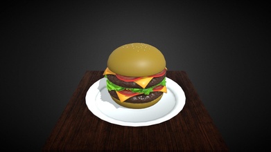 Burger Télécharger libre 3d modèle akshat shooter24994 4ffa3d2 3d print model - Mito3D