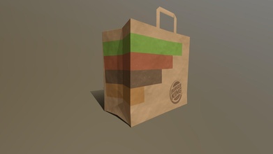 burger king paper bag - download free 3d model rpsebb d6814ce 3d print model - Mito3D