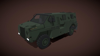 bushmaster apc low poly - 3d model dreyx 26793b5 vehicle modeled prepared low-poly style renderings game development higly customizable feel free check out my other models 3d print model - Mito3D