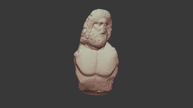 busto di asclepio - modèle 3d archeomatica unict 0122648 museo archeologico regionale paolo orsi syracuse 2008 3d print model - Mito3D