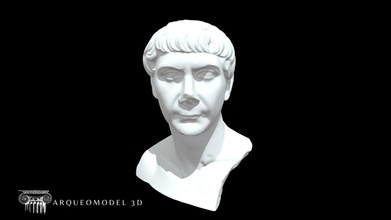 busto trajano 3dprint baixar livre 3d modelo arqueomodel3d Juanbrualla 864229d 3d print model - Mito3D