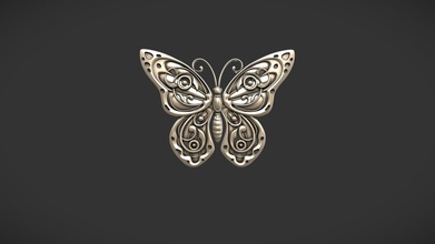butterfly relief - buy royalty free 3d model skazok c46b5ae 3d print model - Mito3D