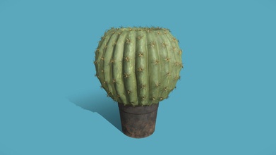 cactus pot - buy royalty free 3d model sawyer sawyergh aadd484 3d print model - Mito3D
