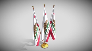 Kalifornien Flagge Pack Kaufen Lizenzgebühren frei 3d Modell Dragosburian ac1459c 3d print model - Mito3D